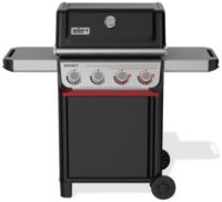 Barbecue gaz WEBER Spirit E-425 mix black grill et plancha sur chariot, 61x45 cm
