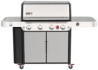 Barbecue gaz WEBER Genesis SP-435 4 brûleurs réchaud latéral thermomètre digital sur chariot, 86x48 cm