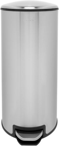 Poubelle manuelle ESSENTIELB ronde 30L inox à pédale