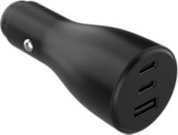 Chargeur allume cigare ADEQWAT 72W 2x USB-C + USB-A noir