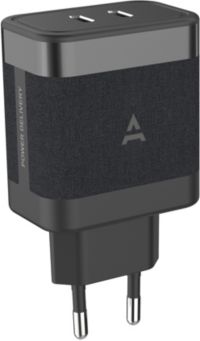Chargeur ADEQWAT 65W PowerDelivery 2 USB-C Noir