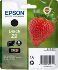 Cartouche d'encre EPSON Originale T2981 Noire Série Fraise - C13T29814010