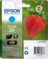 Cartouche d'encre EPSON Originale T2982 Cyan Série Fraise - C13T29824010