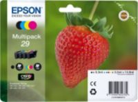 Cartouche d'encre EPSON Pack Multipack 4 Originales T2986 Série Fraise (Noir + 3 Couleurs) - C13T29864010