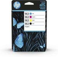 Cartouche d'encre HP Pack Multipack 963 Originales (Noir + 3 Couleurs) - 3JA50AE