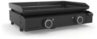 Plancha électrique FORGE ADOUR ACIER BASE 60A noir 2 brûleurs à poser, 57.5x37.9 cm