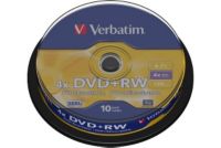 DVD vierge VERBATIM DVD+RW 4.7GB 10PK P10 Spindle 4x