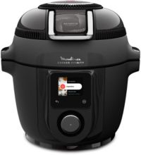 Cookeo MOULINEX Multicuiseur Airfryer Cookeo Infinity avec pale Noir CE9828F0 20 modes de cuisson, 6,5 L