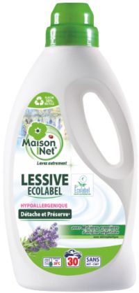 MAISON NET Lessive Ecolabel Lavande 1.5L 30 lavages