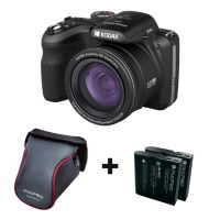 Appareil photo Bridge KODAK AZ425 Black + 1 Batterie + Etui