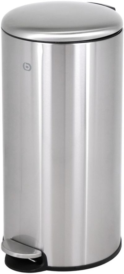 Poubelle de cuisine manuelle ESSENTIELB ronde 30L avec pedale