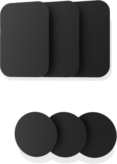 ESSENTIELB Aimants ronds + rectangles x6