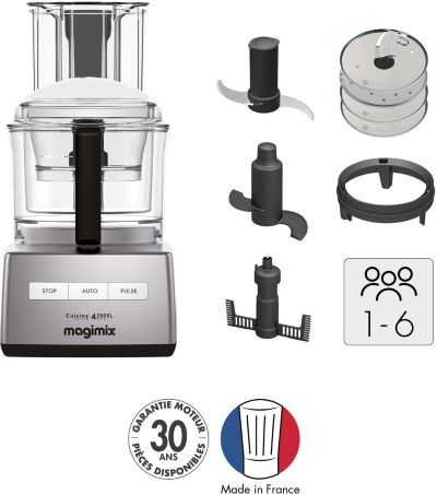 Robot multifonction MAGIMIX CS4200 XL Chrome Mat 18471F