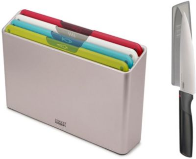 JOSEPH JOSEPH 4 planches à découper avec couteau