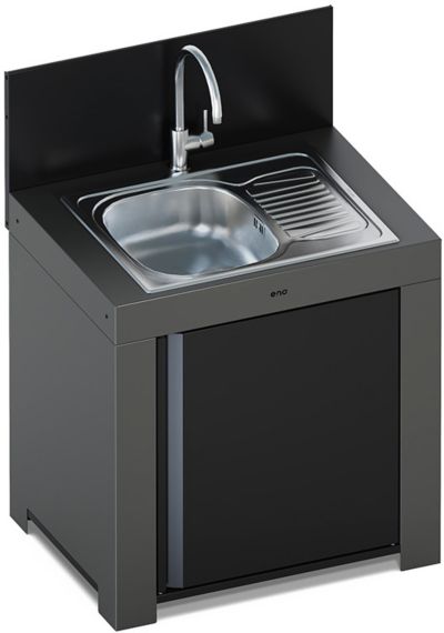 Meuble de cuisine extérieure ENO MODULO avec egouttoir Gris cargo P