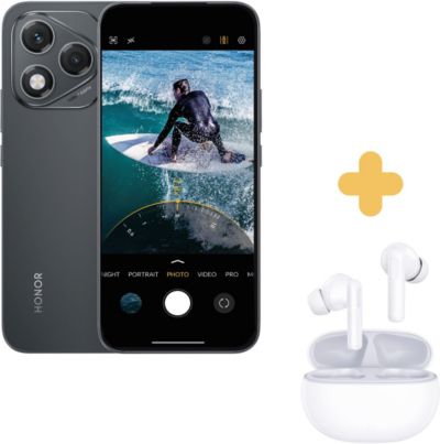 Smartphone HONOR Pack 400 Lite Noir 256Go+Buds Choice X7i