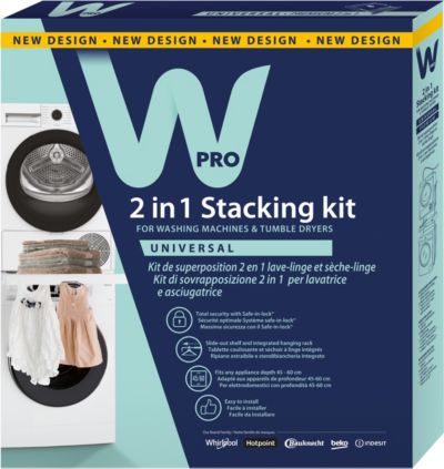 Kit de superposition WPRO de superposition avec tablette + séchoir