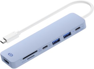 Hub ESSENTIELB 7 en 1 violet