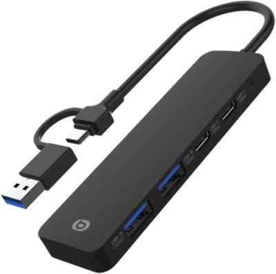 Hub USB C ESSENTIELB USB-C 4 en 1 Noir - Vr