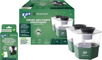 Appareil anti moustique K.PRO de 2 pièges anti-ponte