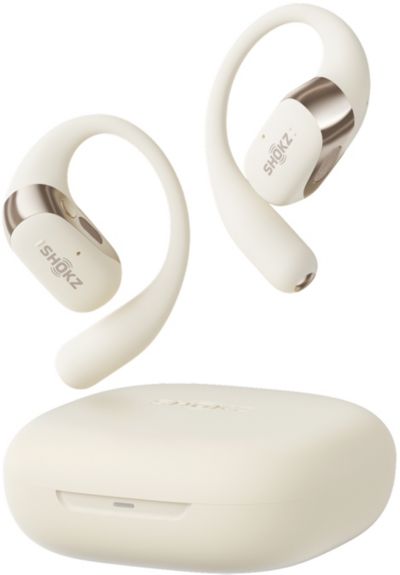Ecouteurs sport SHOKZ OpenFit 2 Beige