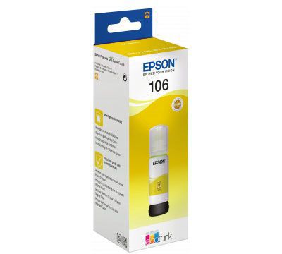 Cartouche d'encre EPSON Bouteille d'Encre Ecotank 106 Jaune (Yellow) Photo - C13T00R440