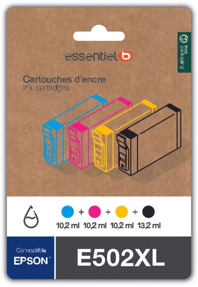 ESSENTIELB E502XL Noir + 3 couleurs