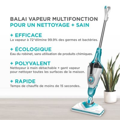 Balai vapeur BLACK ET DECKER BHSM169DSM-QS
