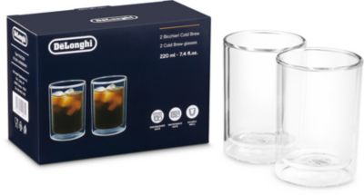 DELONGHI lot de 2 verres cold brew small
