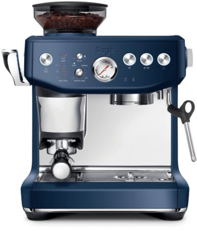 SAGE APPLIANCES the barista express impress bleu prune