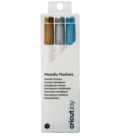 CRICUT 3 marqueurs metalliques bleu argent