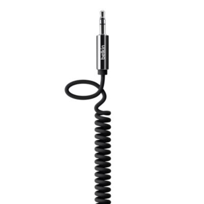 Adaptateur Jack BELKIN Jack 3.5mm spirale noir - 1M80