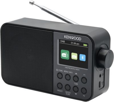 Radio DAB KENWOOD DAB BT CRM30DAB-B Noir KENW