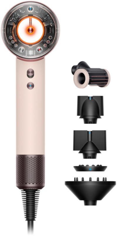DYSON Supersonic Nural cheveux raides à ondulés rose céramique