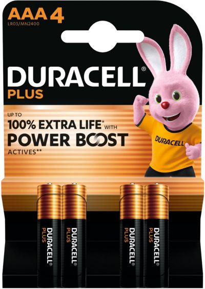 Pile DURACELL PLUS POWERBOOST AAA X4