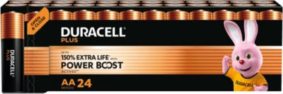Pile DURACELL PLUS POWERBOOST AA X24 PANIERE