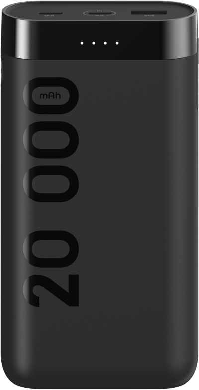 Batterie externe ESSENTIELB 20 000 mAh noir