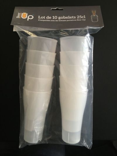 BEER UP Pack de 10 verres