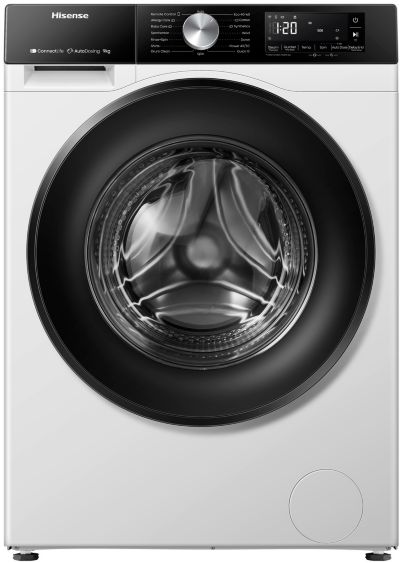 Lave linge hublot HISENSE WF3S9045BW1 - 9 kg - 1400 tr/min - Classe A - Dosage automatique