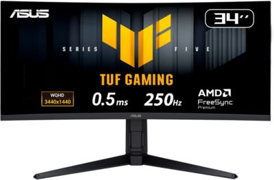 Ecran PC Gamer ASUS TUF VG34WQL5A 34'' WQHD 250Hz Fast VA HDR 400 AMD FreeSync