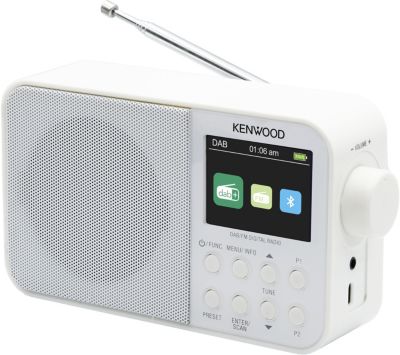 Radio DAB KENWOOD DAB BT CRM30DAB-W Blanc