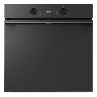 Four encastrable GORENJE BOP6737E05EPMB - Pyrolyse - Chaleur pulsée - Porte froide - Rails télescopiques - noir mat