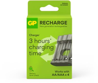 GP CHargeur de piles AA et AAA