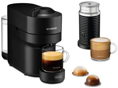 Nespresso DELONGHI Vertuo Pop Noir + mousseur de lait + 1 Mug Starbucks® offert ENV90.BAE.