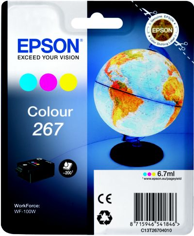 Cartouche d'encre EPSON Originale 26 3 Couleurs (CMY) Série Ours Polaire - C13T26164010