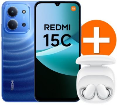 Smartphone XIAOMI Pack Redmi 15C 256Go Bleu4G+Buds6 Play
