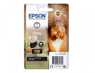 Cartouche d'encre EPSON Originale 478 XL Grise Haute Capacité Série Écureuil - C13T47974010