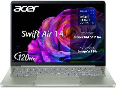 Ordinateur portable ACER Swift Air 14' -I31-59JG vert