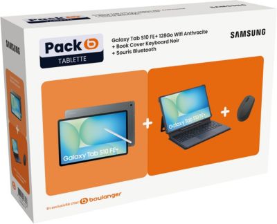 Tablette Android SAMSUNG Pack Galaxy Tab S10 FE+/Etui Clavi/Souri