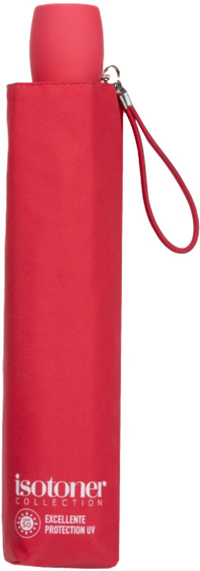 Parapluie ISOTONER 3 sections acier/alu/carbone Slim Fuchsi